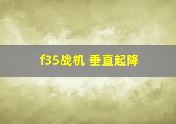 f35战机 垂直起降